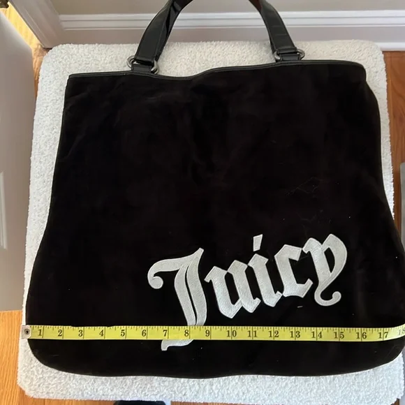 Juicy Brown Velvet Tote - Picture 11 of 13
